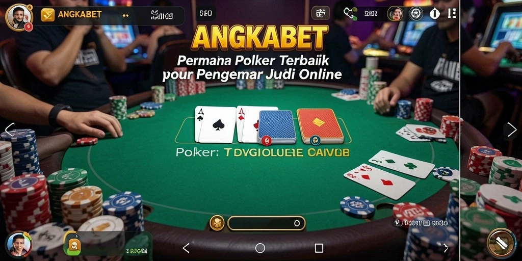 Tampilan seru gameplay Poker di ANGKABET
