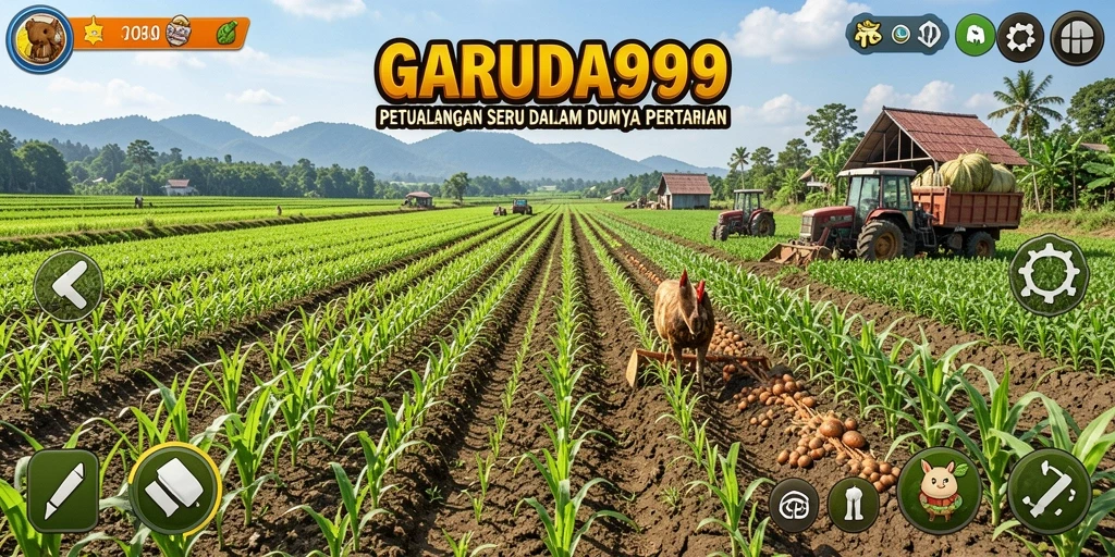 Tampilan gameplay GARUDA999 yang seru dan realistis di dunia pertanian.