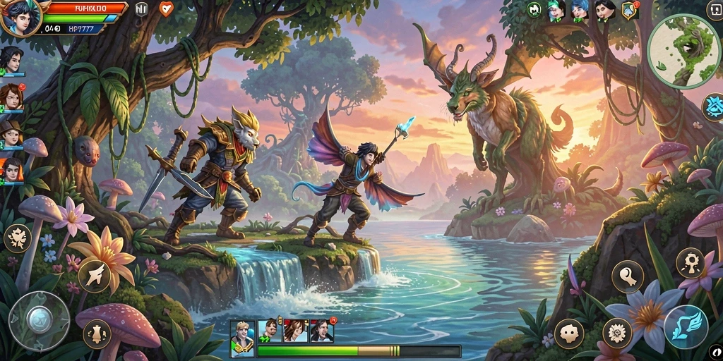Gameplay RPG seru dengan karakter yang memukau.