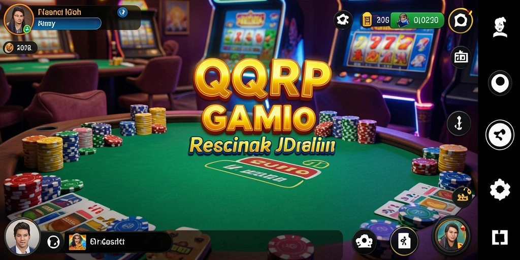 Screenshot QQRP menampilkan gameplay Kasino yang mendebarkan.