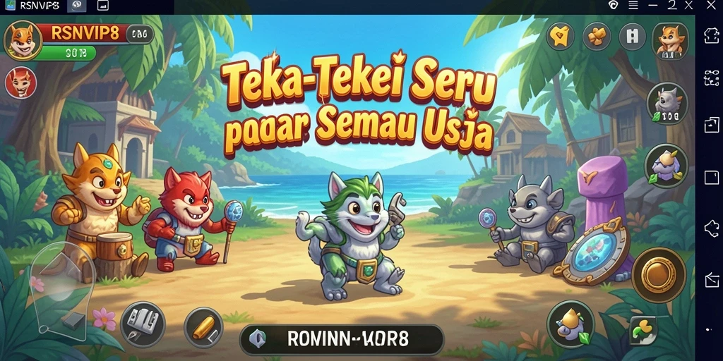 Tampilan gameplay RSNVIP8 dengan teka-teki menantang.