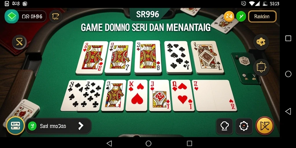Screenshot gameplay SR996 yang menampilkan keseruan bermain domino.