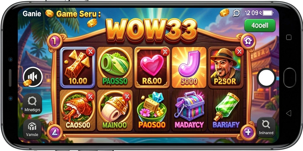 Tampilan gameplay WOW33 yang mengasyikkan dan penuh warna.